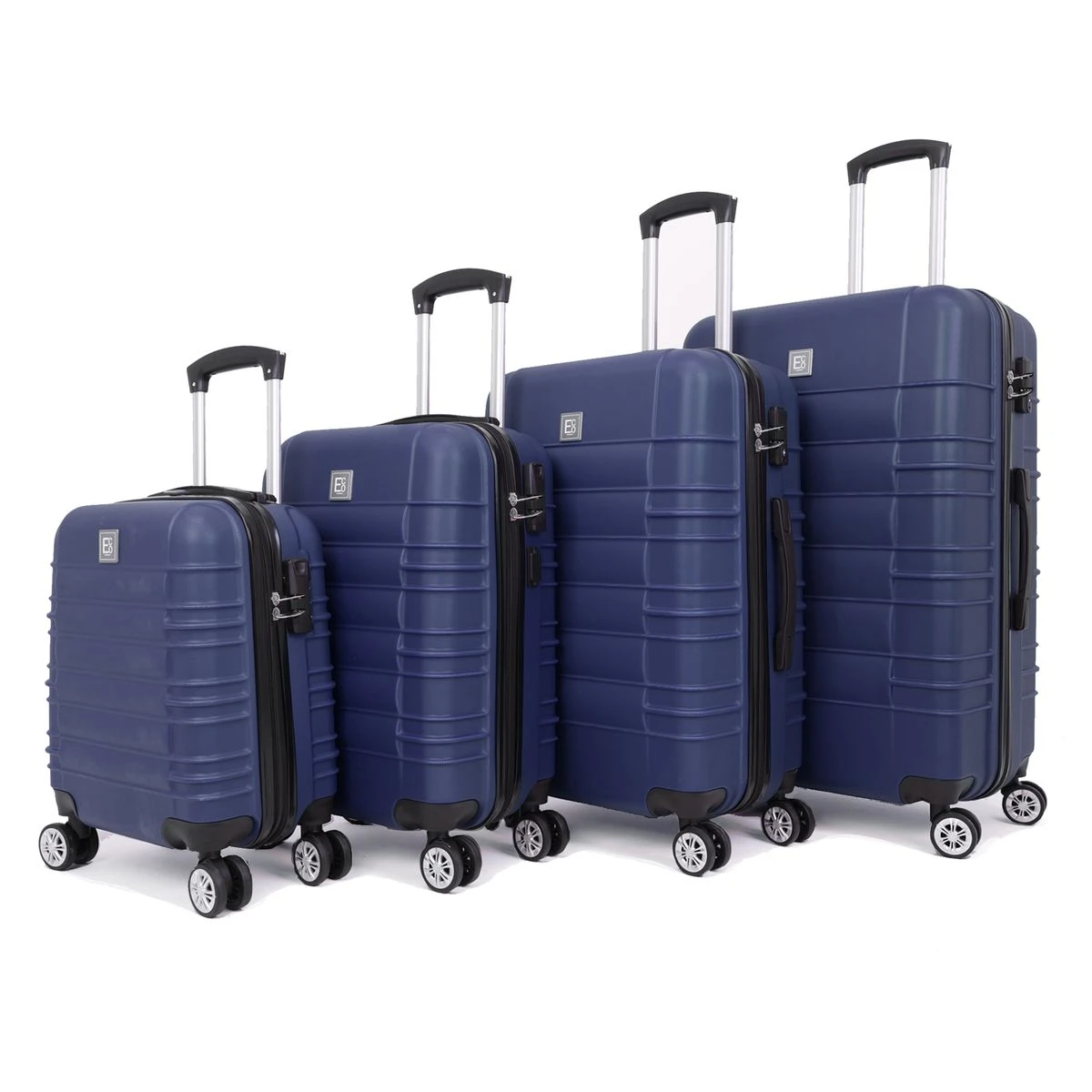 Santorini Luggage Suitcases Hardshell Spinner Set - Navy