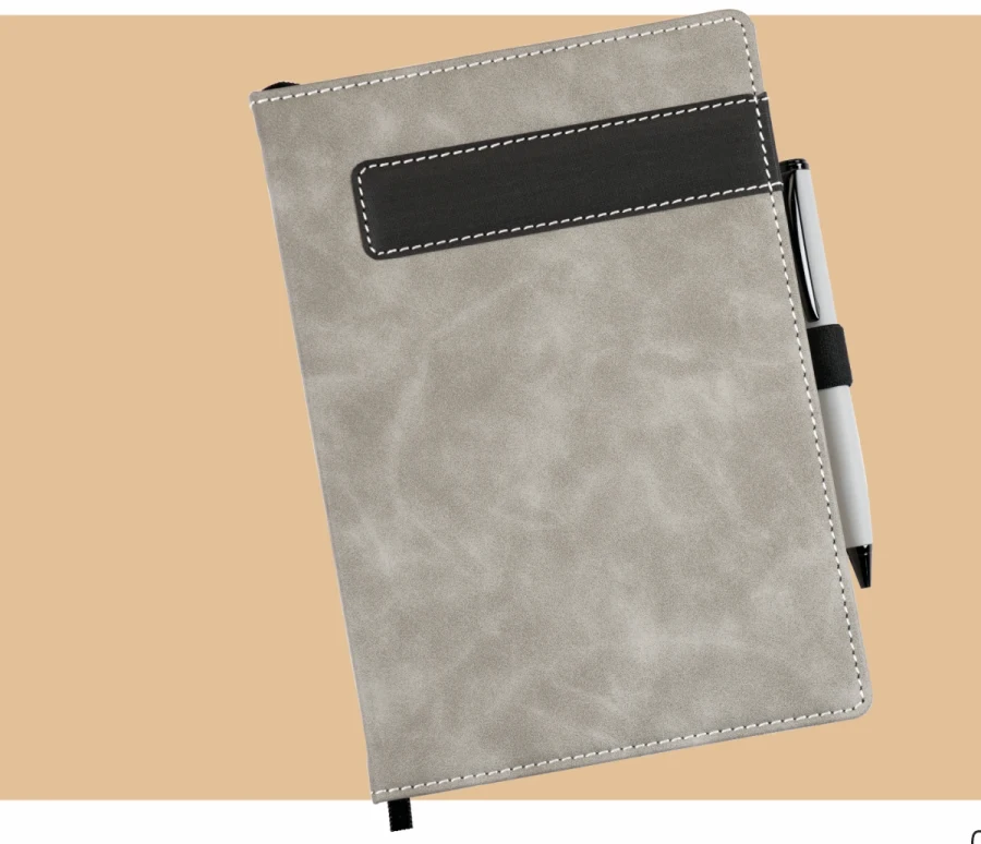 BD 48 A5 Dateless Hard Bound Notebook with Metal Pen (192 Pages)